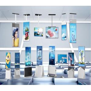 RTC Clock Double Sided Digital Signage Interactive Touch 55in