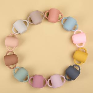 Organic Toddler Silicone Training Cup 11*6*8cm Unbreakable Silicone Drinking