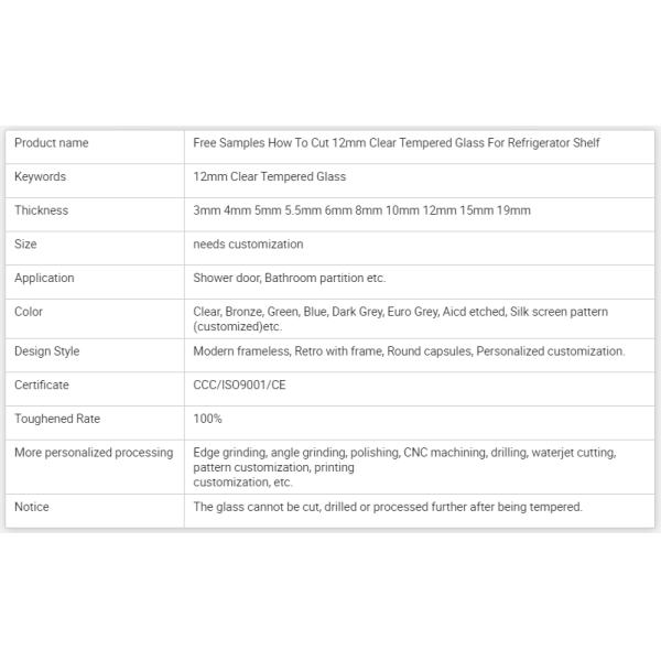 Hot Selling Custom Design 3mm 4mm 5mm 8mm Tempered Glass For Building Railings