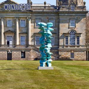 Large Abstract Rockery Bronze Garden Sculpture Metal Casting