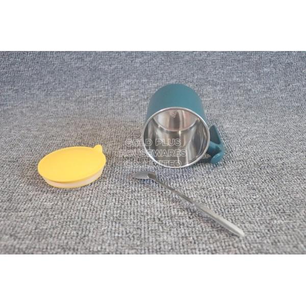 Buy Wedding Couple Reusable Coffee Stain Mug With Lid And Spoon at wholesale prices