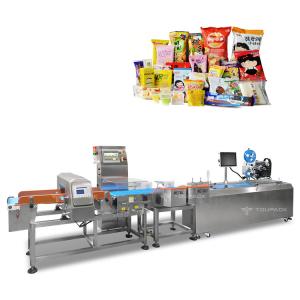 Conveyor Belt Combo Metal Detector And Check Weigher For Food Processing Textile