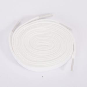 Wholesale bulk cheap Customized Logo black and white classic flat shoe laces