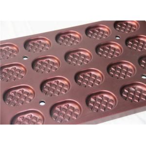 Wine Red PTFE 594x394x25mm Cupcake Mould Tray
