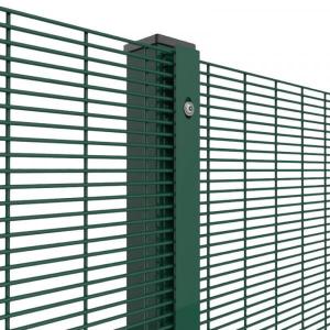 ISO9001 Powder Coated 358 Security Fence High Security 50x50mm 60x60mm