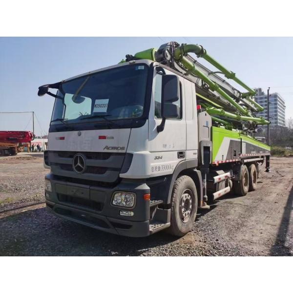 Buy 2018 Zoomlion Used 49Meter Concrete pump truck with Benz Chassis at wholesale prices