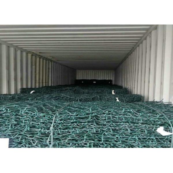 Buy 2x1x1 Steel Pvc Gabion Baskets Cage Fence Solid Construction 100x120mm at wholesale prices