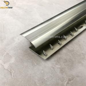 Titanium Carpet Accessories Carpet Transition Strip With Gripper Punching