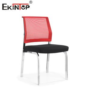 Ergonomic Training Hall Chairs With Fixed Armrest Nylon Base