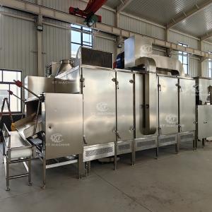 300kg/h-500kg/h Continuous Nuts Roasting Machine with Hot Air Circulation for