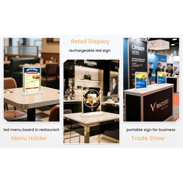 Brightness Adjustable Desktop Advertising Light Box Display