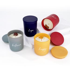 Glass Jar Scented Candle High Scented Candle Burning Time 45 Hours Crystal