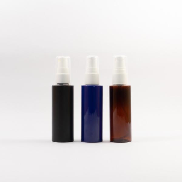 Buy Amber 30ml 40ml Cylinder Plastic Bottle With Sprayer Lotion Pump at wholesale prices