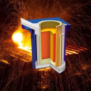 Customized Power Saving Steel Melting Furnace Durable Quick Melting