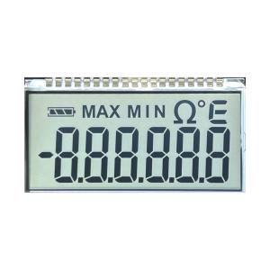 Custom 8 Segment LCD Display and 7 Segment LCD Display Price Options for Black