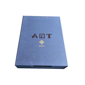 Light Blue Sliding Paper Box Accept Custom Recyclable Environment Friendly
