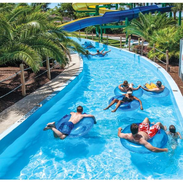 Custom Outdoor Water Playground Equipment Children Aqua Park With Splash Pads For Hotels And Resorts