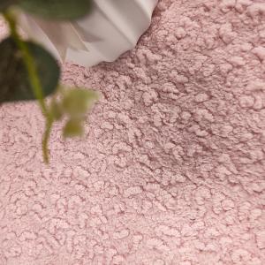 Pink Polyester Sherpa Fleece Fabric 445 Gsm Winter Warm Thick Blanket