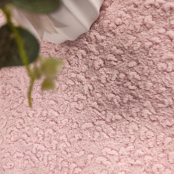 Buy Pink Polyester Sherpa Fleece Fabric 445 Gsm Winter Warm Thick Blanket at wholesale prices