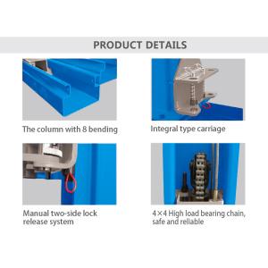 2 Post Car Lifting Machine With Clear Floor