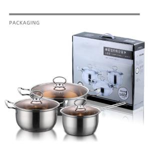 New Design Korean Style Cooking Set 6 Piece Kitchen Cookware 18/8 Stainless