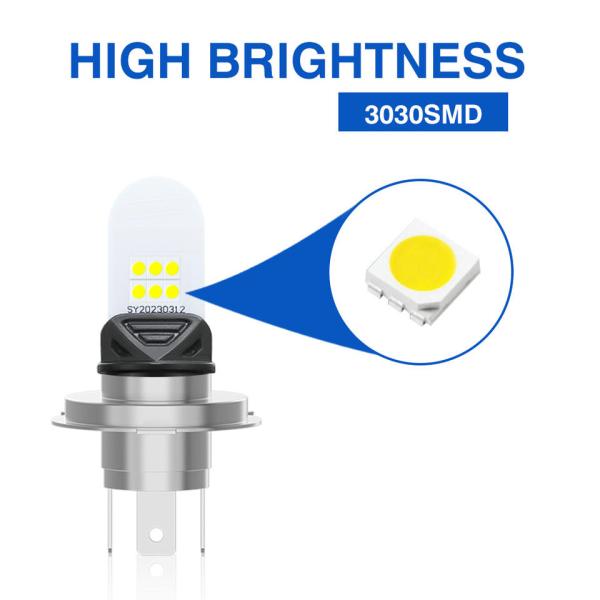 3030SMD Aluminum Board Motorcycle LED Headlight DC12V H4 HS1 BA20D H6