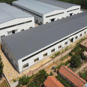 China Prefab Steel Structure Beer Processing Plant with H-Section Beams on sale