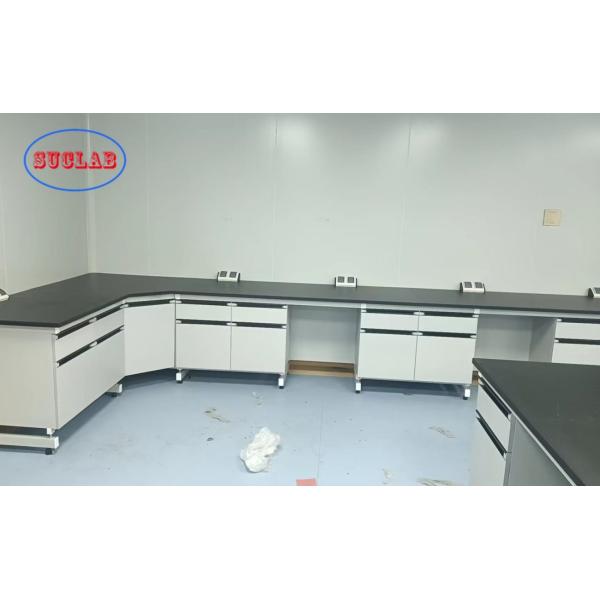 Buy Custom Chemistry Laboratory Bench with Epoxy Resin  Countertops and Customizable Dimension L*1500/750 W *800 /850mm H at wholesale prices