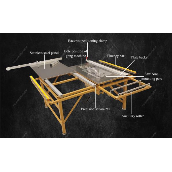 80 KG PDMJ16 Sliding Table Panel Saw for Precision Wood Based Panels Plywood Cutting