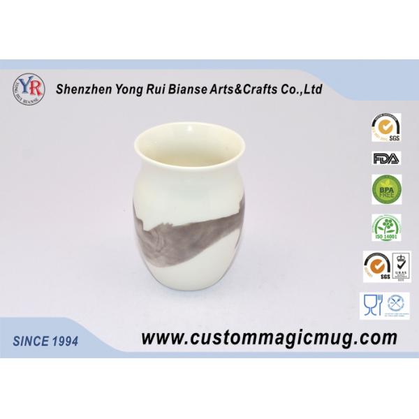 Unique Shape Hot Water Color Changing Ceramic Mug For Drinking Tea Cup