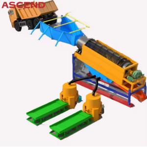 Professional model GTS20 alluvial gold washing machine with rotary trommel