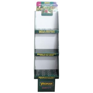 Garden Tools POS Cardboard Shipper Display Customized Logo Flat Packing