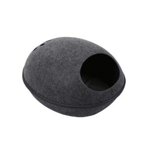 Cats Accessories Detachable H26cm Felt Pet Cave With Cushion