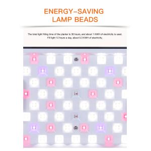 Timer Function Enabled Intelligent Hydroponic Planter in White Powered by