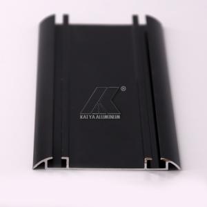 Black Powder Coating Aluminum Alloy Extrusion , 6063 OEM Cabinet Material