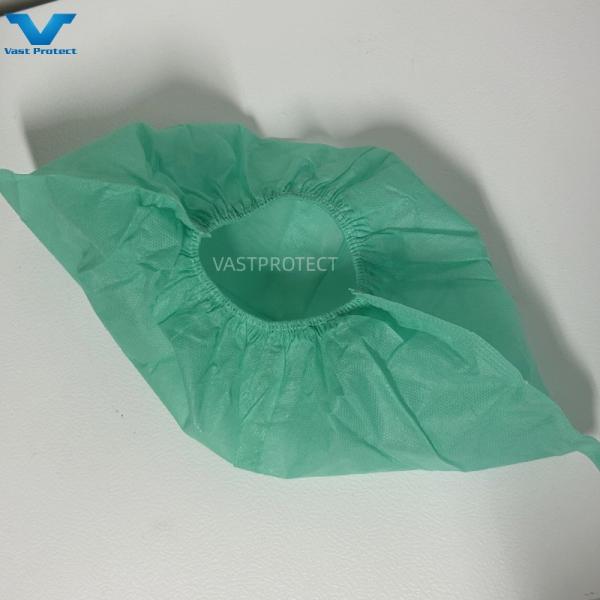 Industrial OEM Disposable PP Durable Elastic Green Shoe Cover