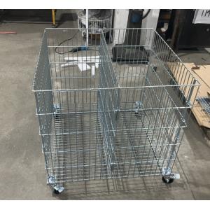 Mobile Metal Large Wire Basket BZP Finish Personalized Design Screwless