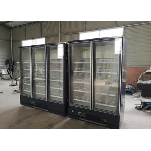 Ventilated Upright Glass Door Freezer Digital Thermostat With Air Cooling