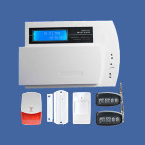 Quality PSTN wireless home alarms in LCD screen supporting CID for sale