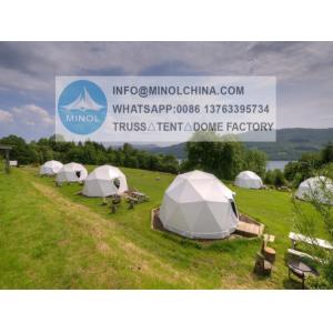 850gsm White PVC Glamping Dome Tent UV Resistance Heat Proof