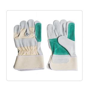 Horse Riding Cow Split Leather Gloves