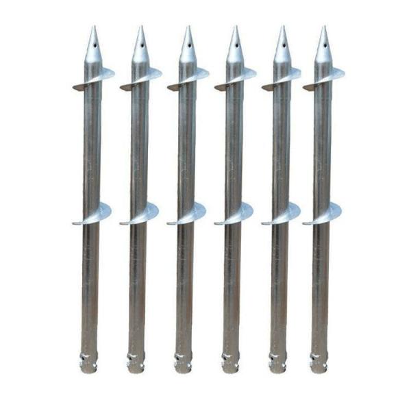 Industrial Helical Ground Anchors Screw Piles Solar Photovoltaic Brackets