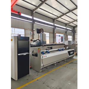 3 Axis CNC Controlled Profile Machining Center Working With Profile 3 Sides On