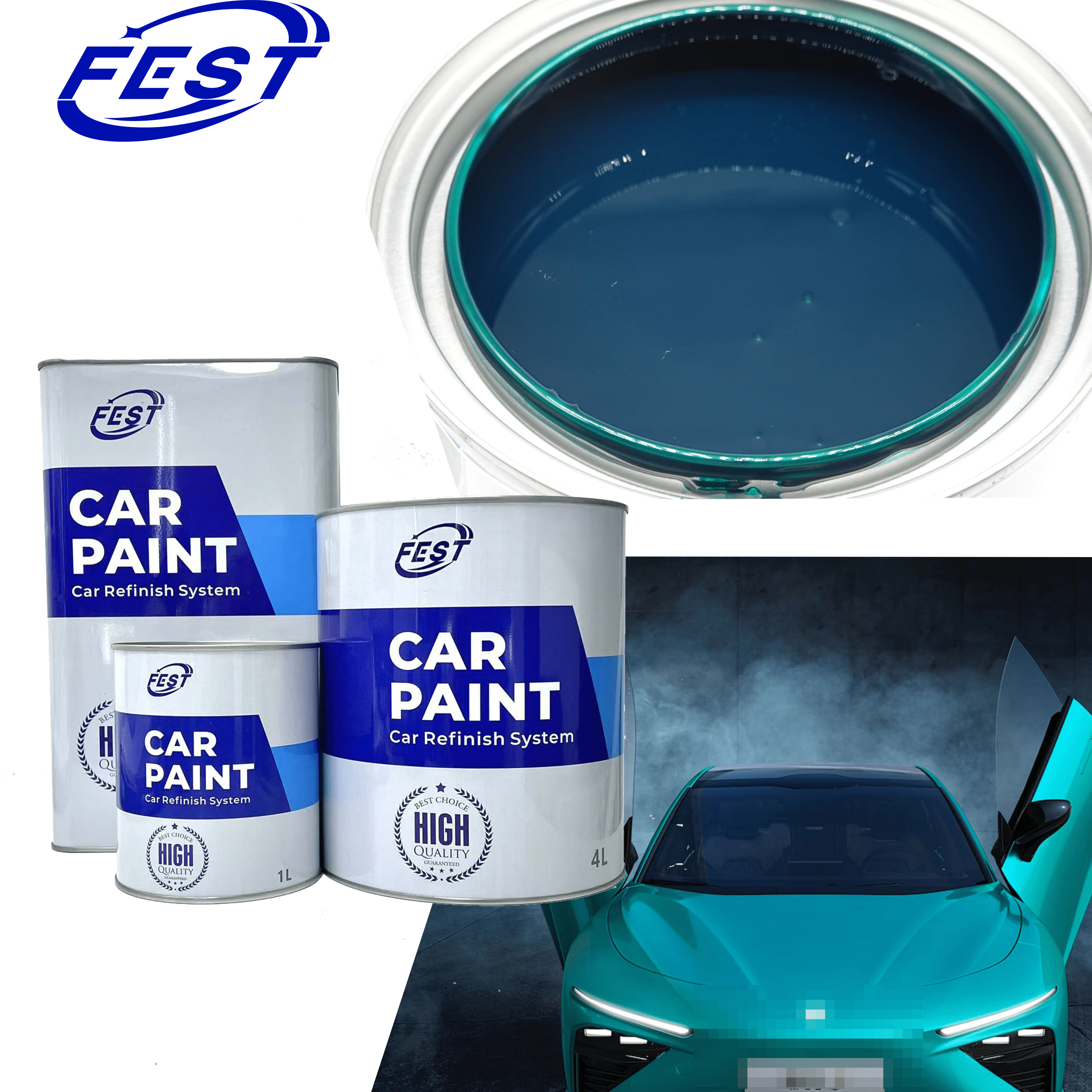 Quality Durable High-Shine Finish for a Flawless Look Deep Indigo Automotive Paint for sale