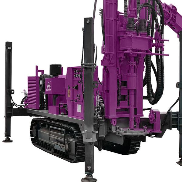 Water Well Drilling Rig With Mud Pump Rotary Borehole Drilling Equipment Deep Water Well Drilling Machine