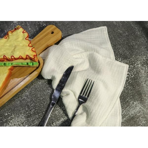 Buy 35x35cm Embroidered Cotton Yarn Personalized Dinner Napkins at wholesale prices