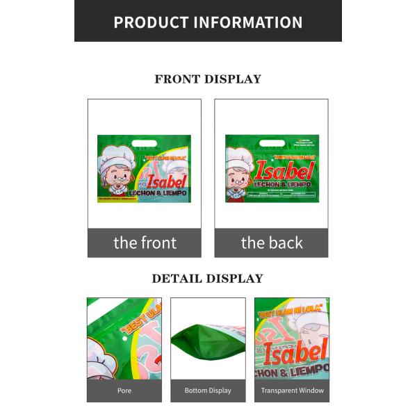 Microwave Safe Roast Chicken Packaging With Resealable Zipper Seal