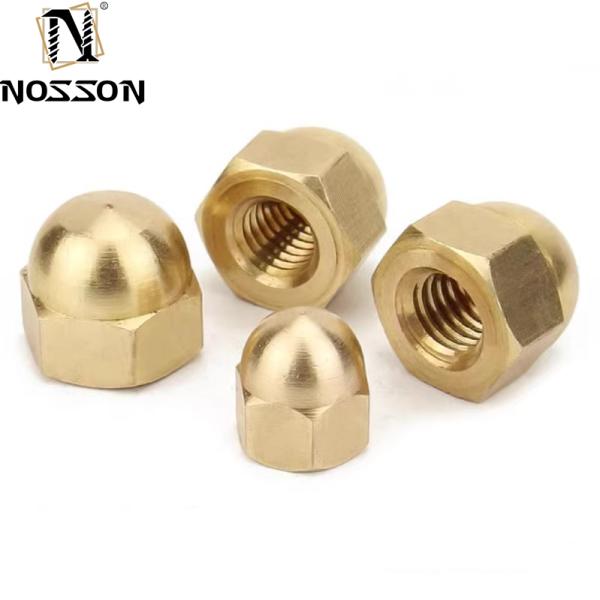 ISO Standard Carbon Steel Brass Acorn Nuts M3 M4 M5 M6 M8 M10 M12-M20 Metric Cap Nuts for Imperial Measurement System