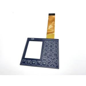 LED Backlight Screen Printing Membrane Switch Panel With Transparent Window