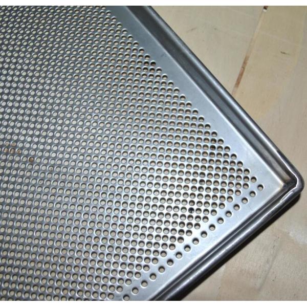 Buy Metal Perforated Baking Serving Tray For Oven , Stainless Steel Food Tray at wholesale prices